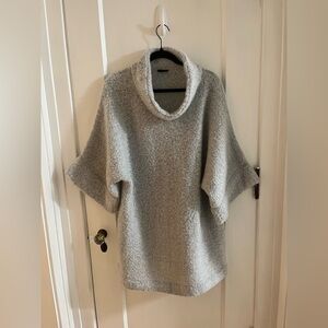 COCO + CARMEN Light Grey Cowl neckline long sweater